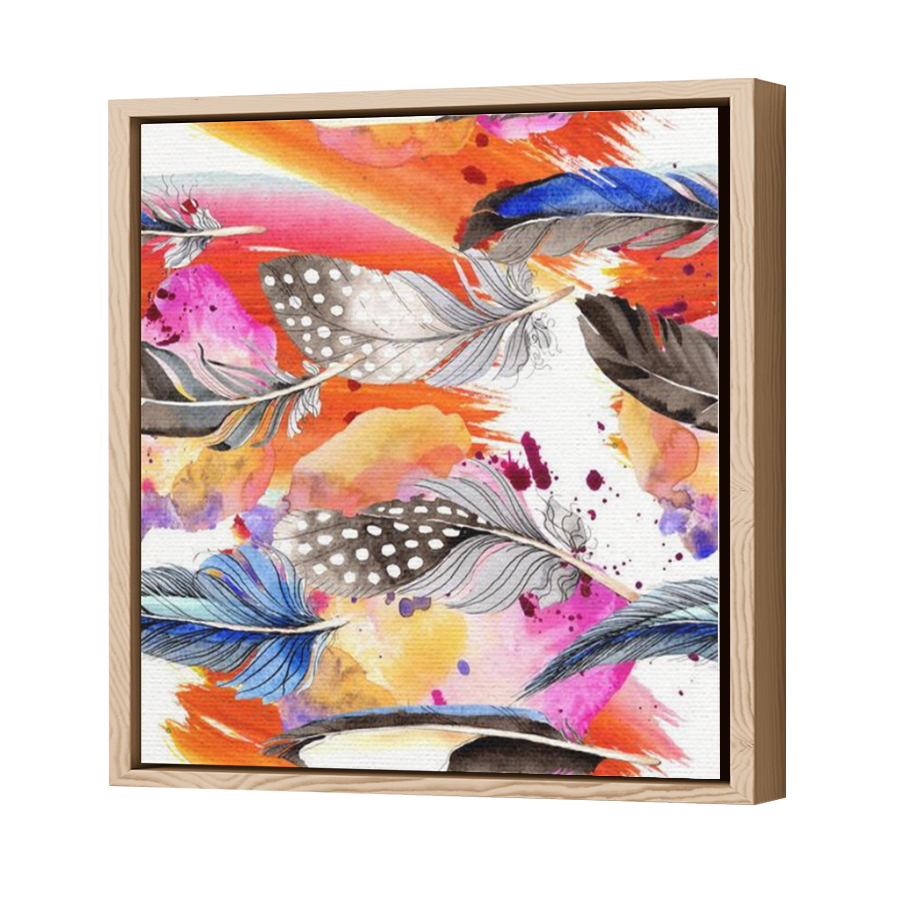 Thumbnail for Canvas - Wood Grain Floating Frame