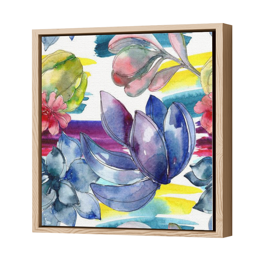 Thumbnail for Canvas - Wood Grain Floating Frame