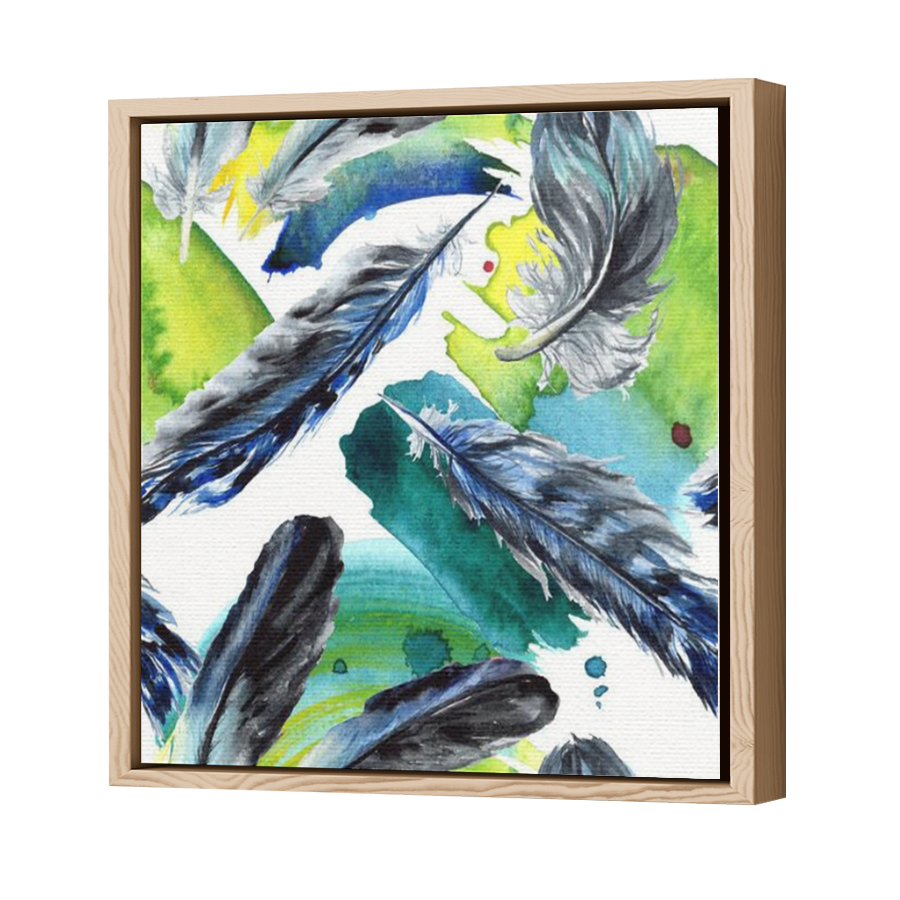 Thumbnail for Canvas - Wood Grain Floating Frame
