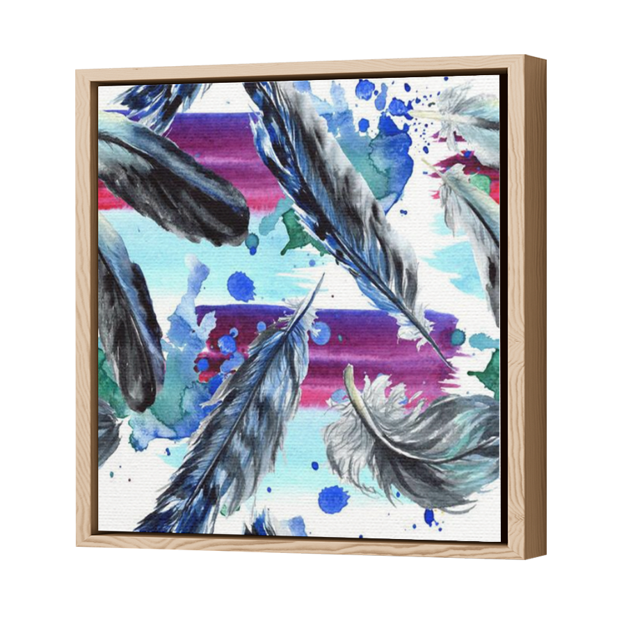 Thumbnail for Canvas - Wood Grain Floating Frame