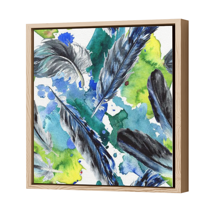 Thumbnail for Canvas - Wood Grain Floating Frame