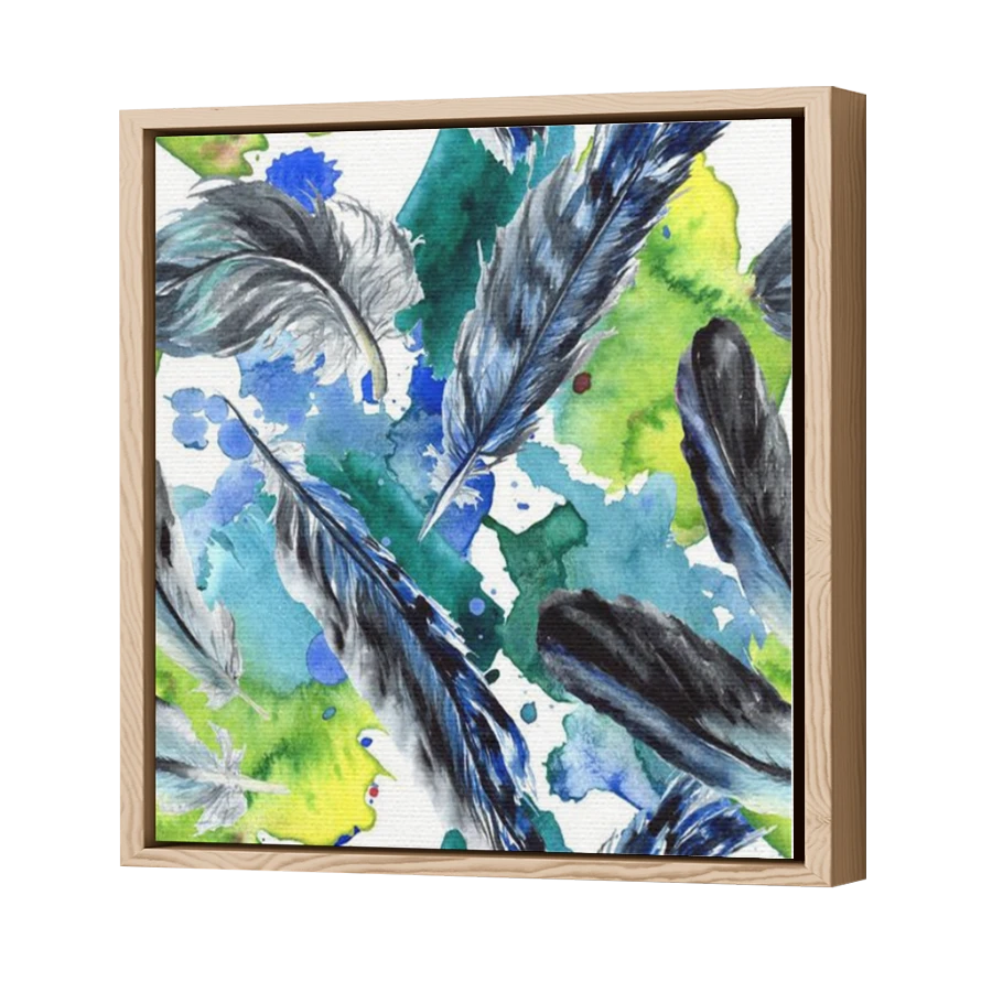 Thumbnail for Canvas - Wood Grain Floating Frame