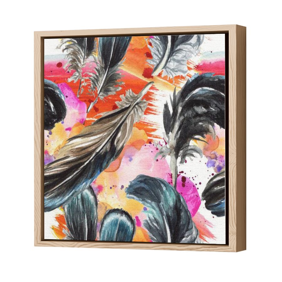 Thumbnail for Canvas - Wood Grain Floating Frame