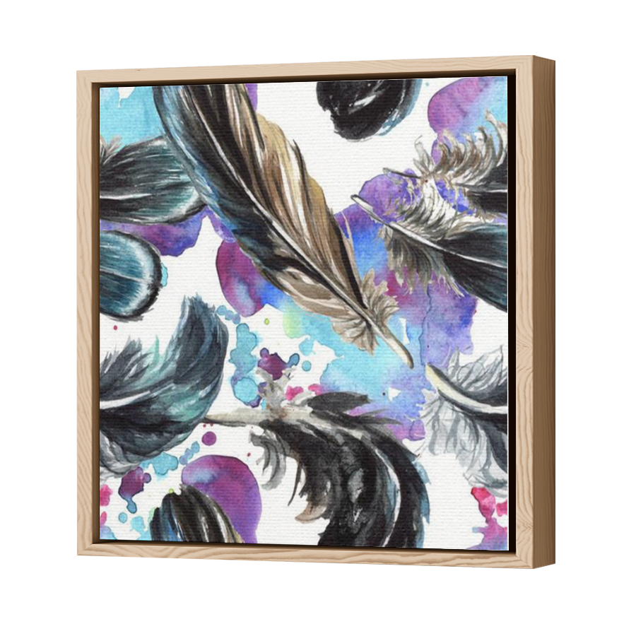 Thumbnail for Canvas - Wood Grain Floating Frame