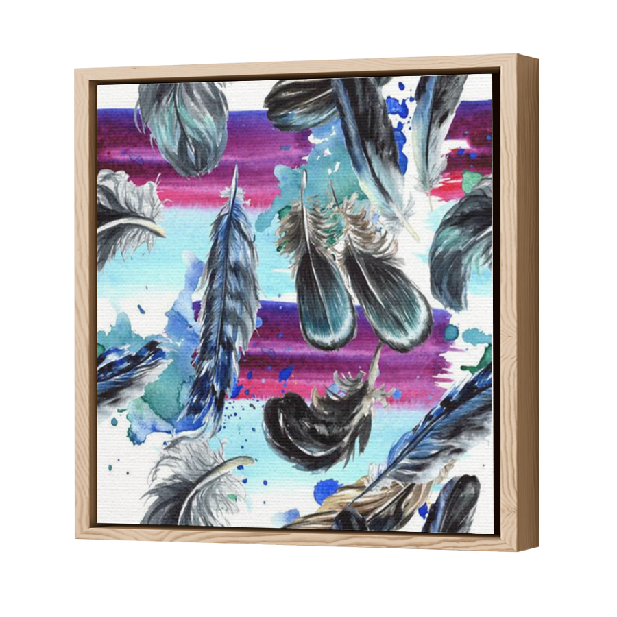 Thumbnail for Canvas - Wood Grain Floating Frame
