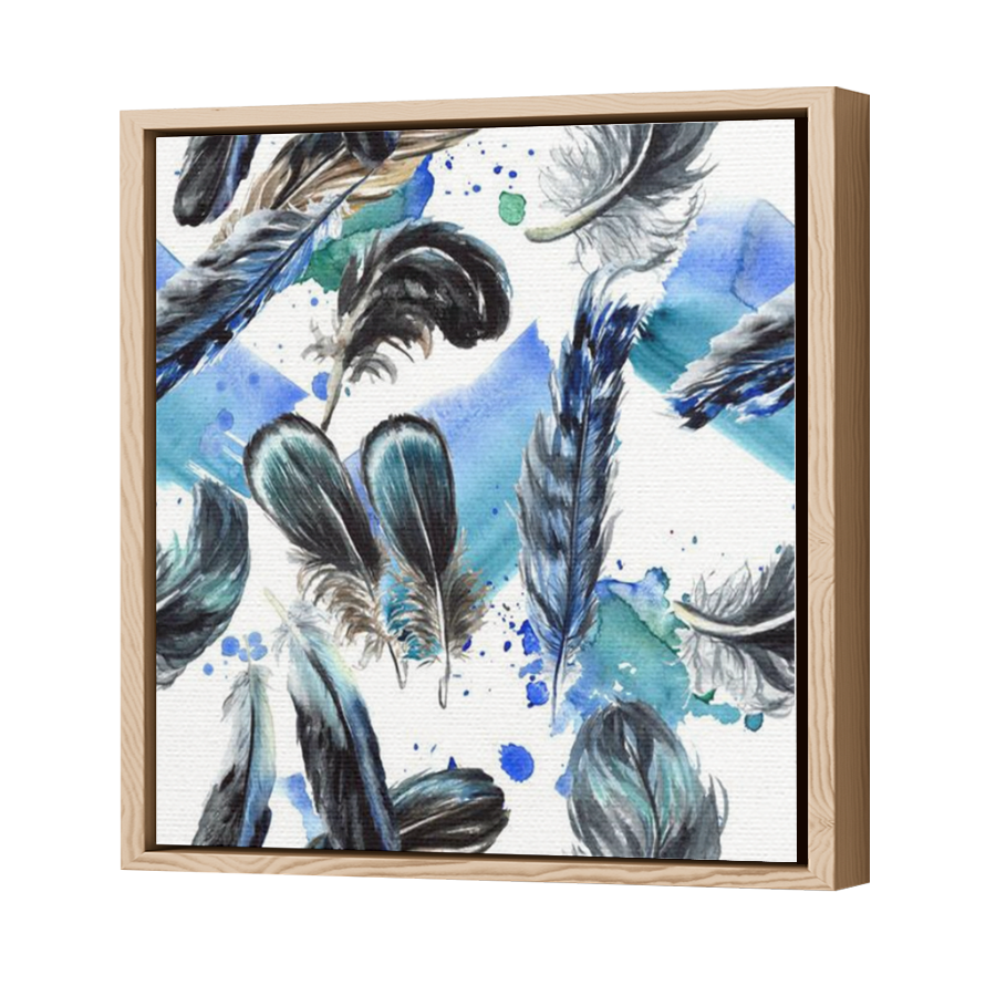 Thumbnail for Canvas - Wood Grain Floating Frame