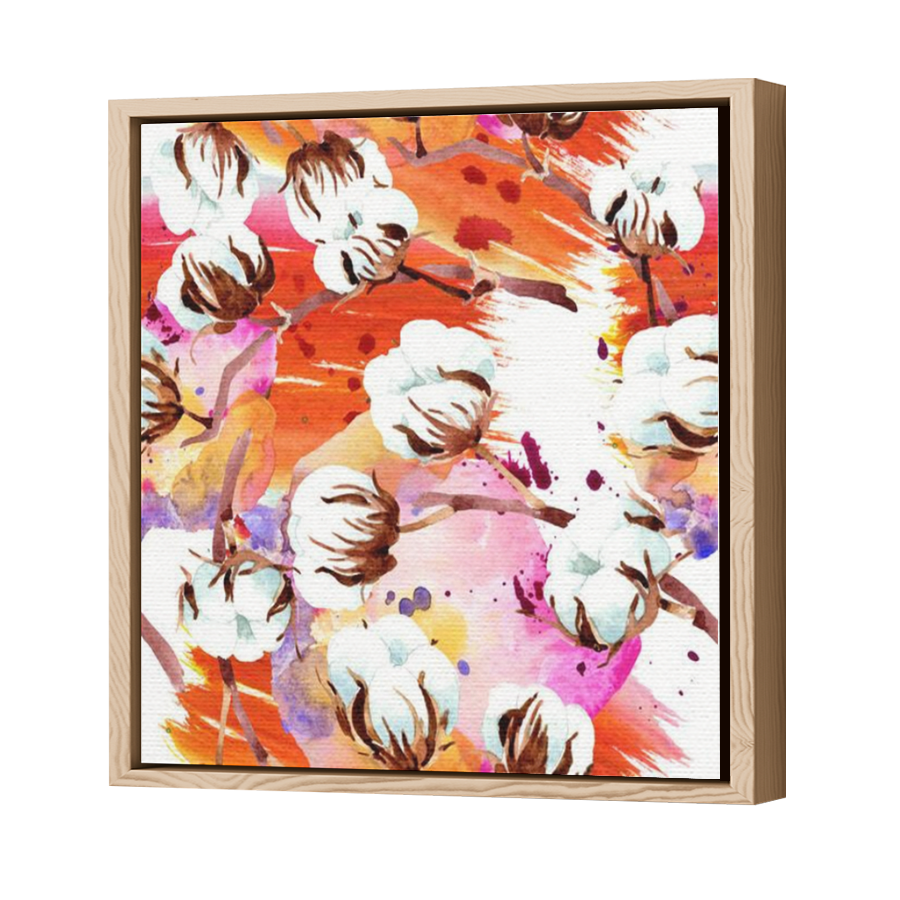 Thumbnail for Canvas - Wood Grain Floating Frame