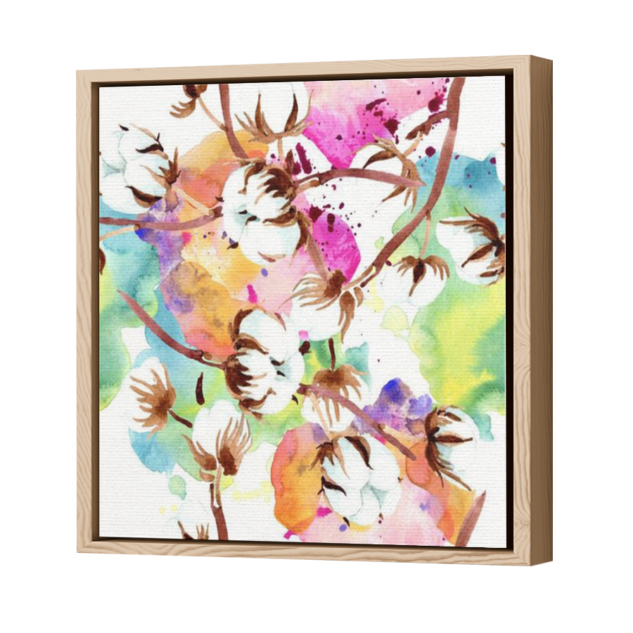 Thumbnail for Canvas - Wood Grain Floating Frame