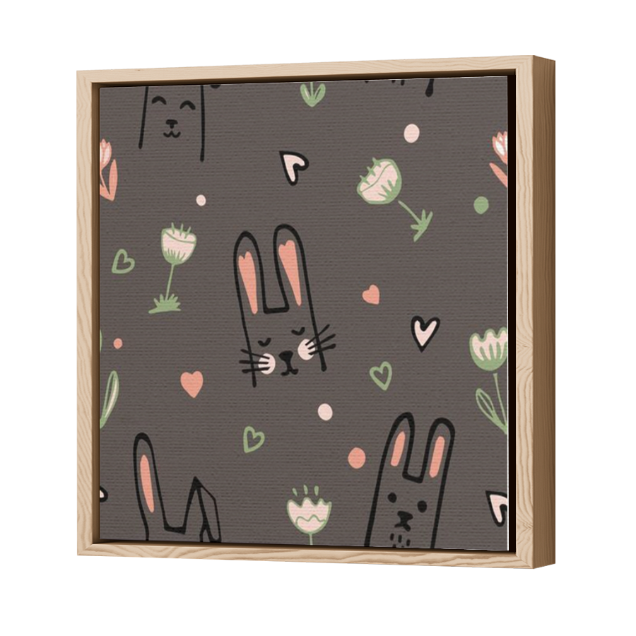 Thumbnail for Canvas - Wood Grain Floating Frame