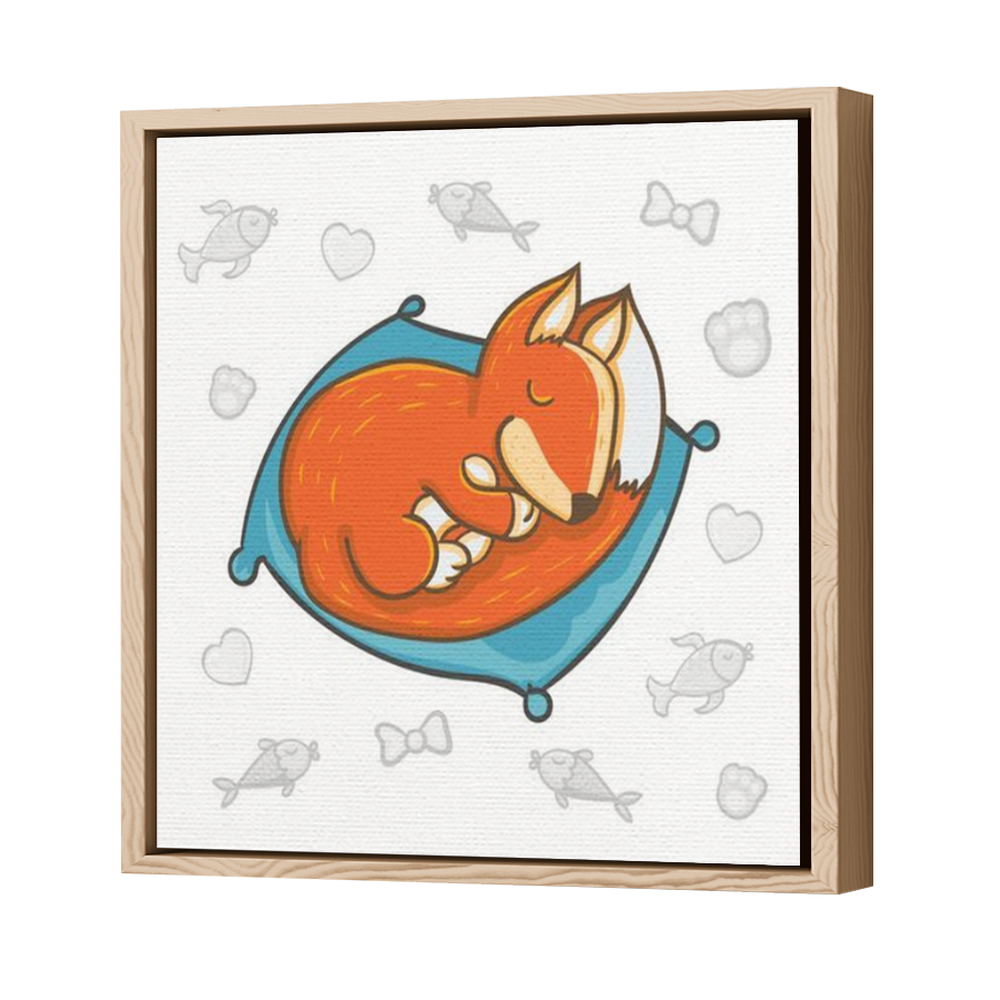 Thumbnail for Canvas - Wood Grain Floating Frame