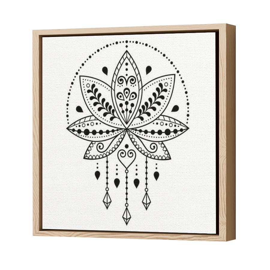 Thumbnail for Canvas - Wood Grain Floating Frame