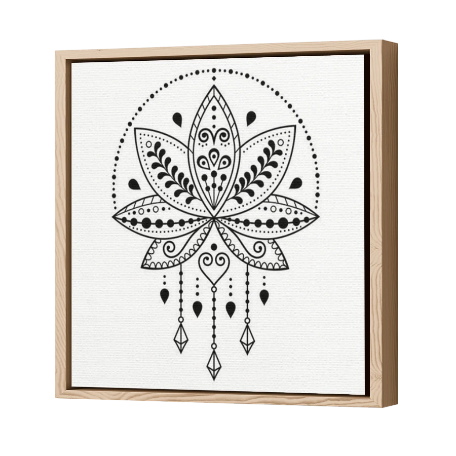 Thumbnail for Canvas - Wood Grain Floating Frame