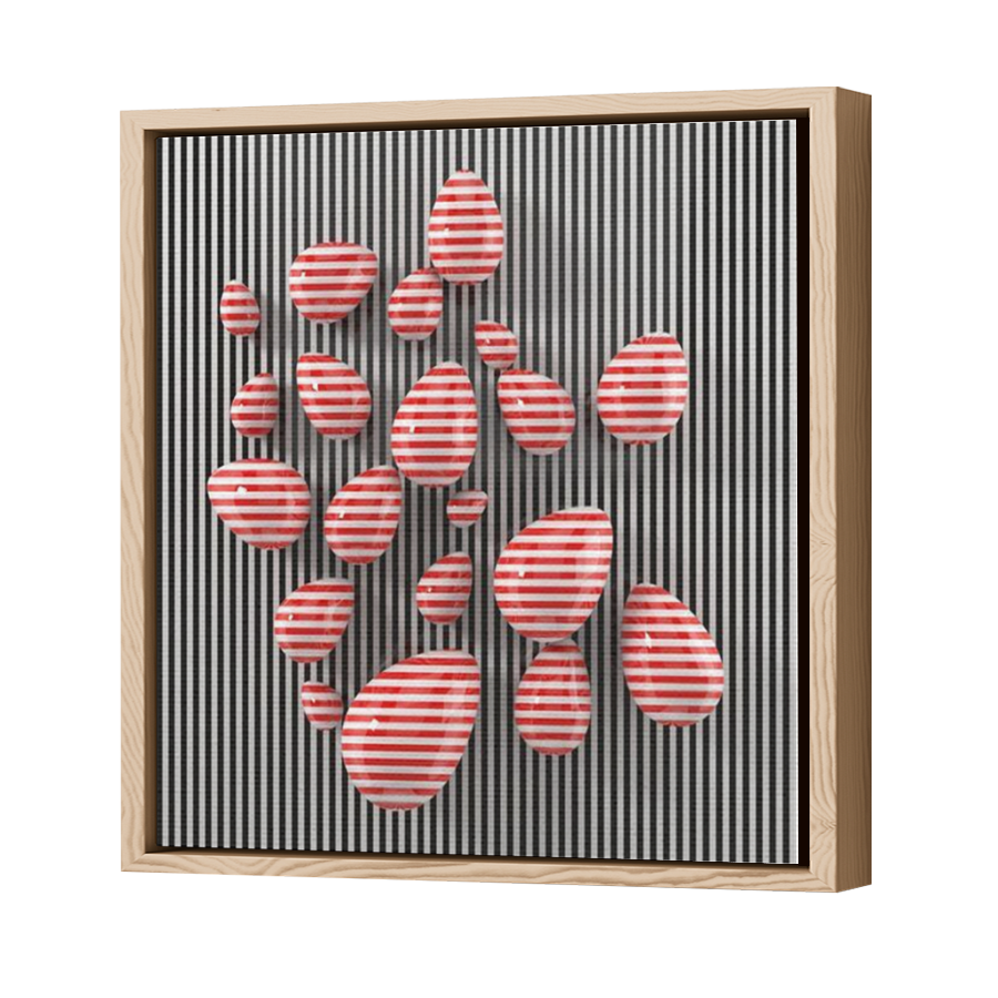 Thumbnail for Canvas - Wood Grain Floating Frame