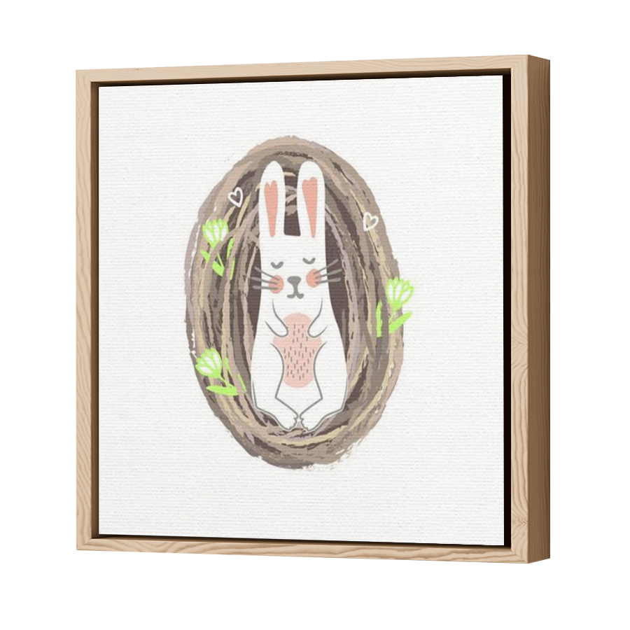 Thumbnail for Canvas - Wood Grain Floating Frame