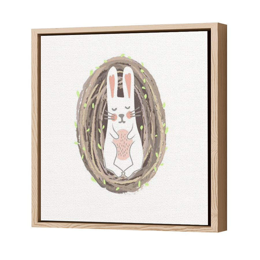 Thumbnail for Canvas - Wood Grain Floating Frame