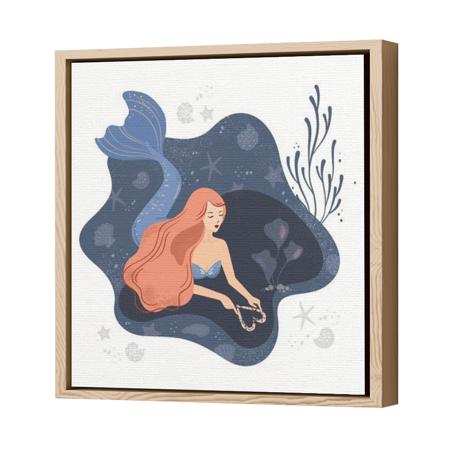 Thumbnail for Canvas - Wood Grain Floating Frame