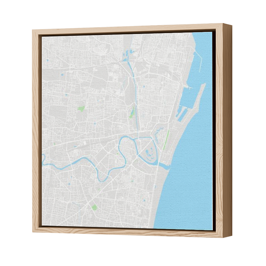 Thumbnail for Canvas - Wood Grain Floating Frame