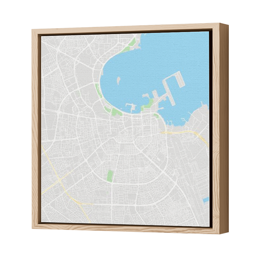 Thumbnail for Canvas - Wood Grain Floating Frame