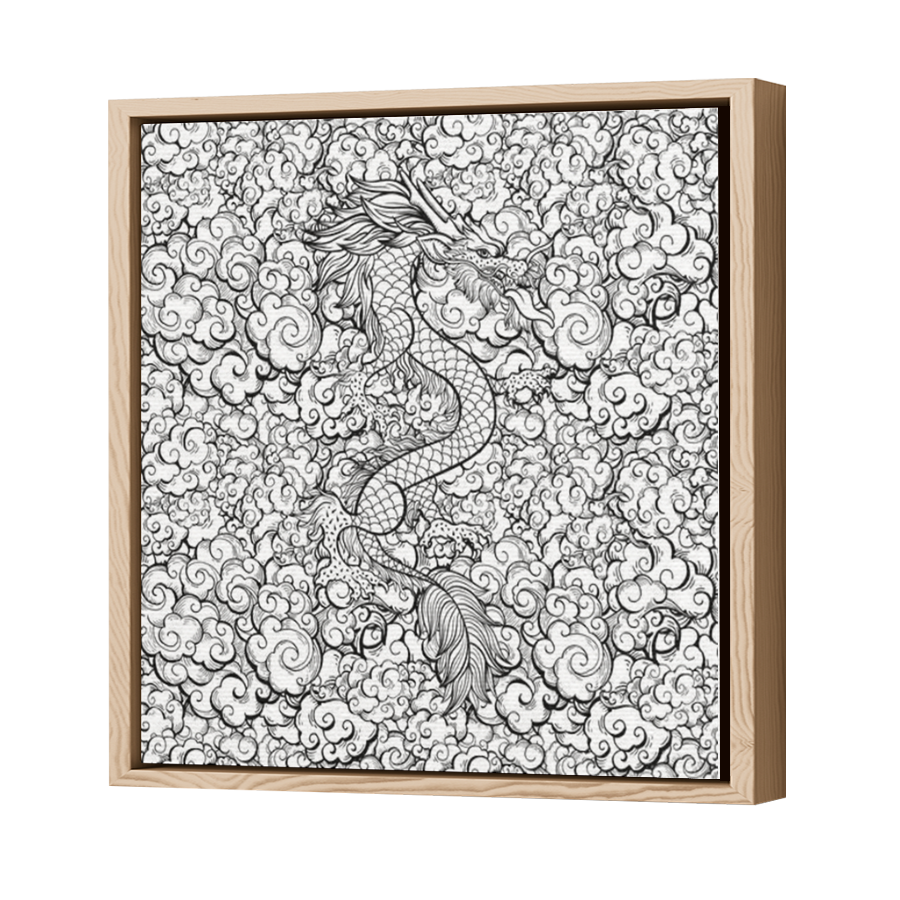 Thumbnail for Canvas - Wood Grain Floating Frame