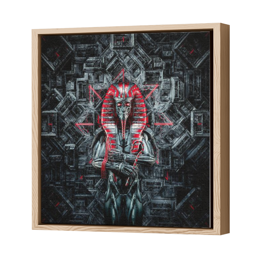 Thumbnail for Canvas - Wood Grain Floating Frame