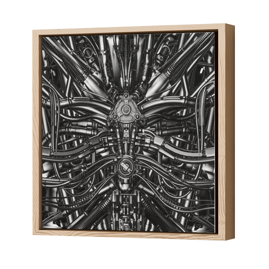 Thumbnail for Canvas - Wood Grain Floating Frame