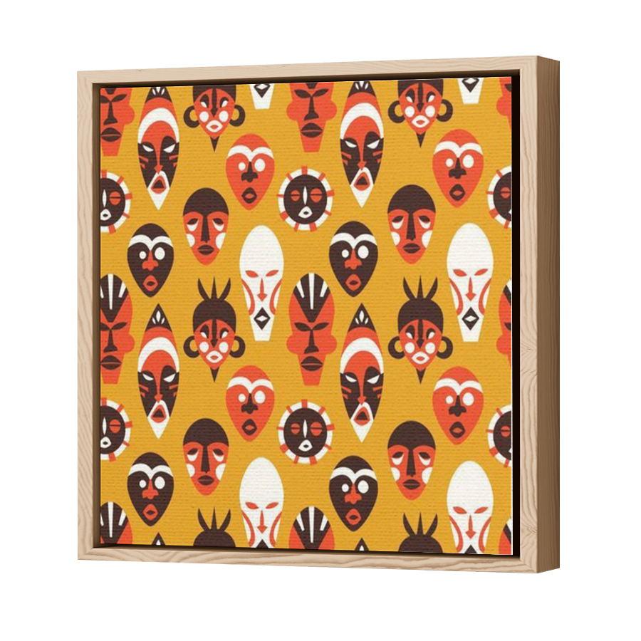 Thumbnail for Canvas - Wood Grain Floating Frame
