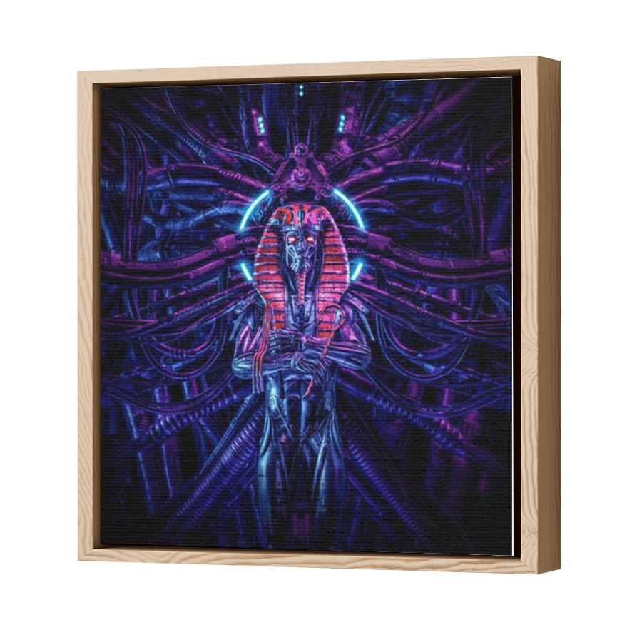 Thumbnail for Canvas - Wood Grain Floating Frame