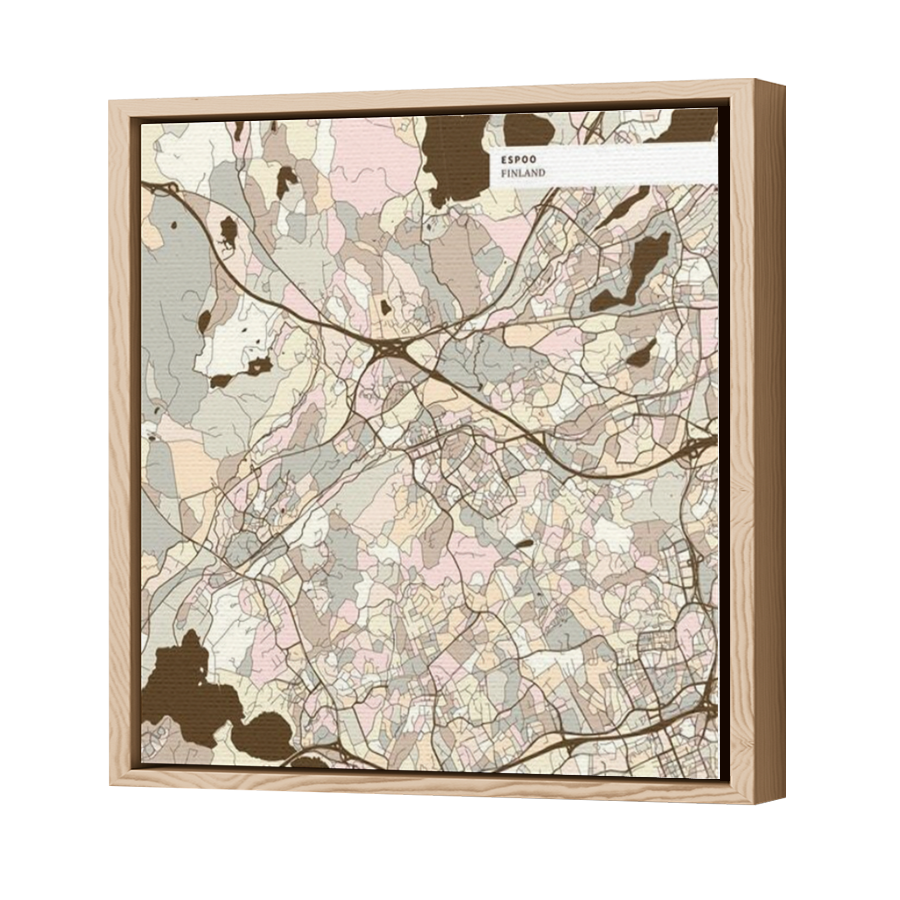 Thumbnail for Canvas - Wood Grain Floating Frame