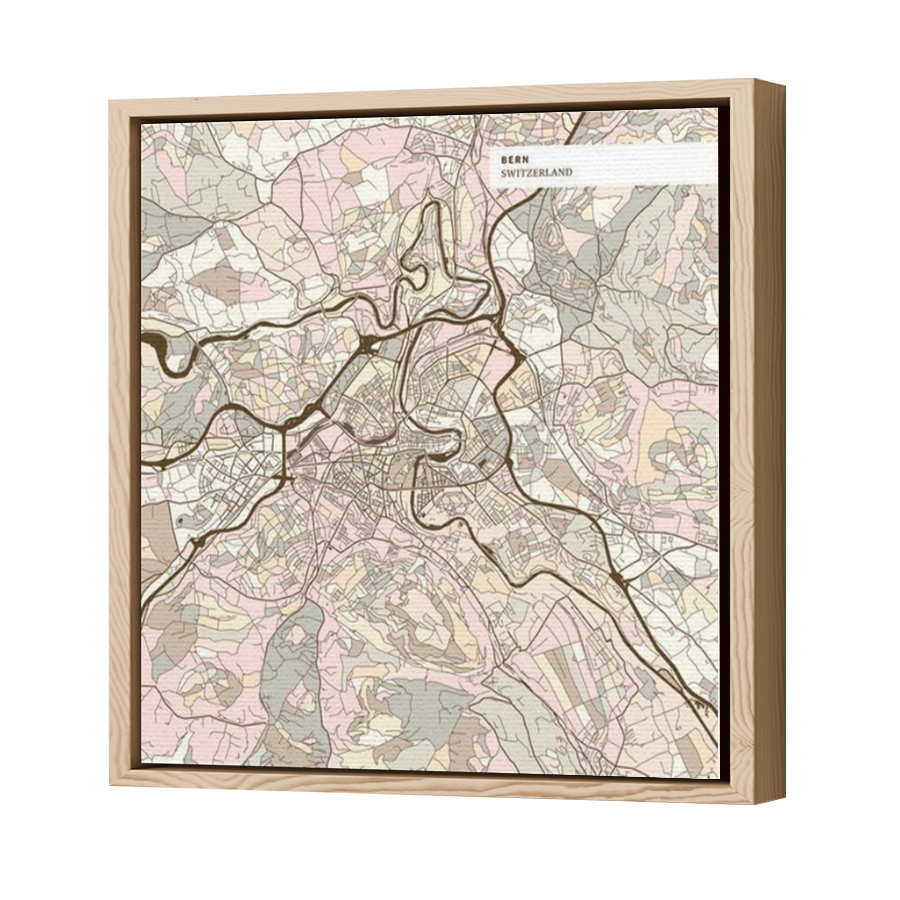 Thumbnail for Canvas - Wood Grain Floating Frame