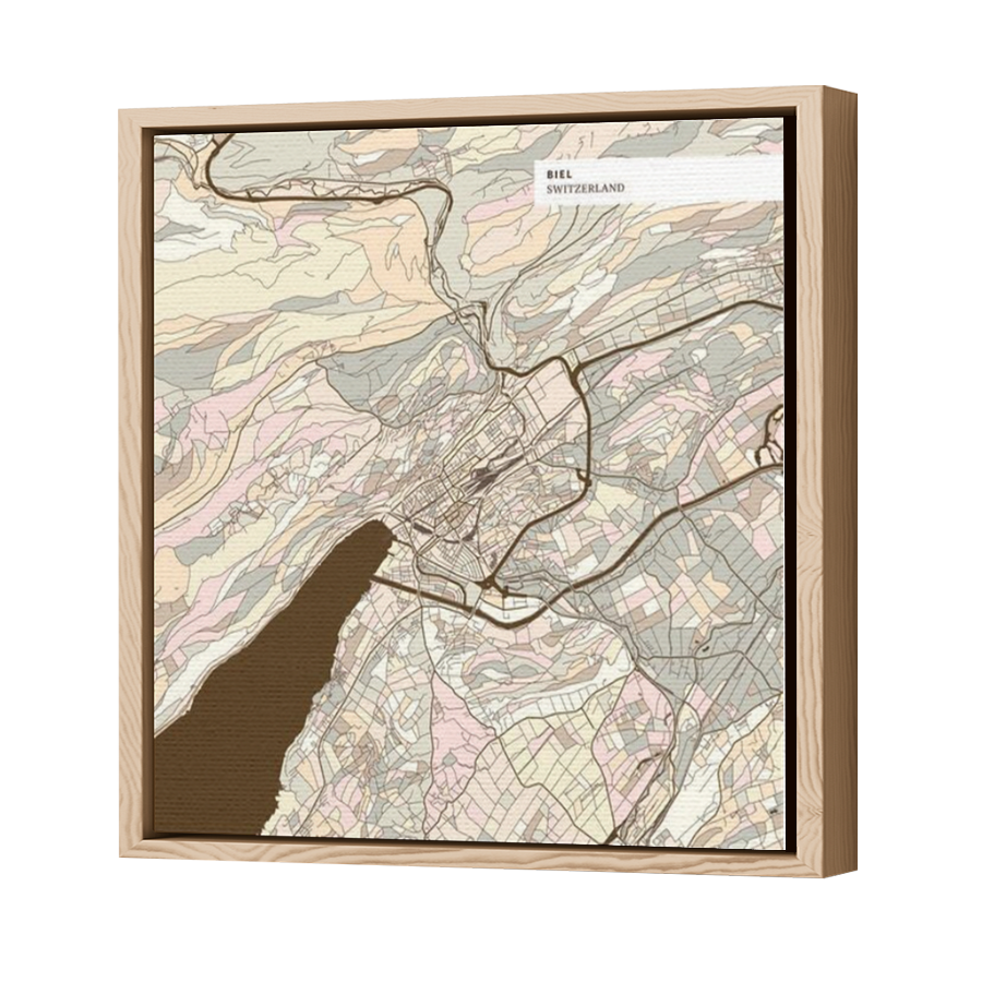 Thumbnail for Canvas - Wood Grain Floating Frame