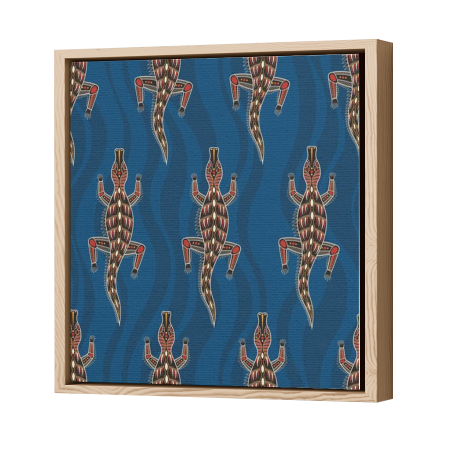 Thumbnail for Canvas - Wood Grain Floating Frame