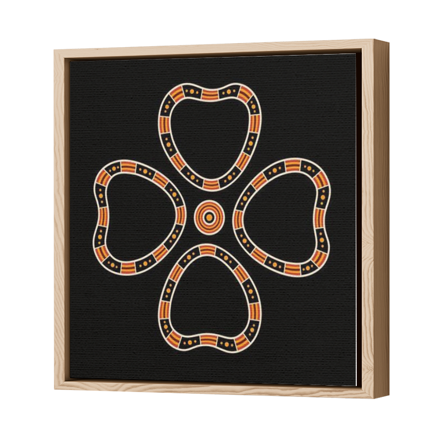 Thumbnail for Canvas - Wood Grain Floating Frame