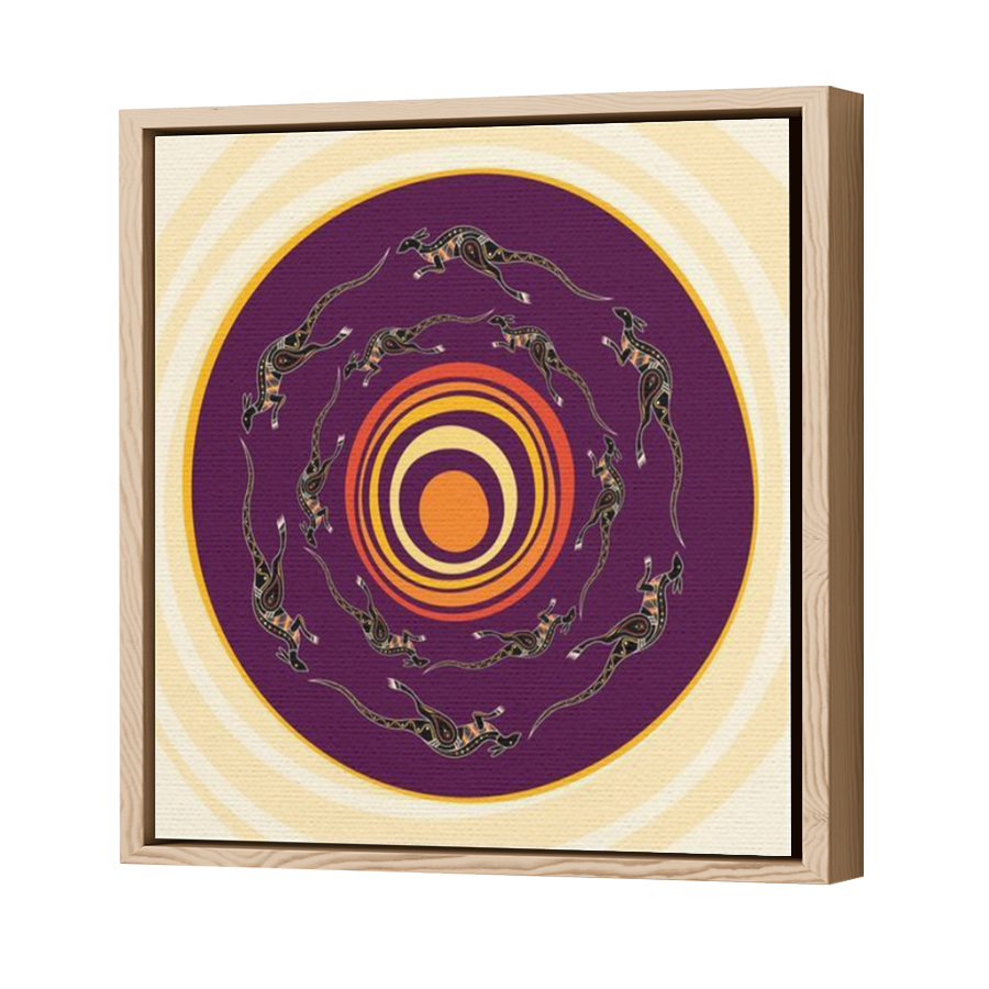 Thumbnail for Canvas - Wood Grain Floating Frame