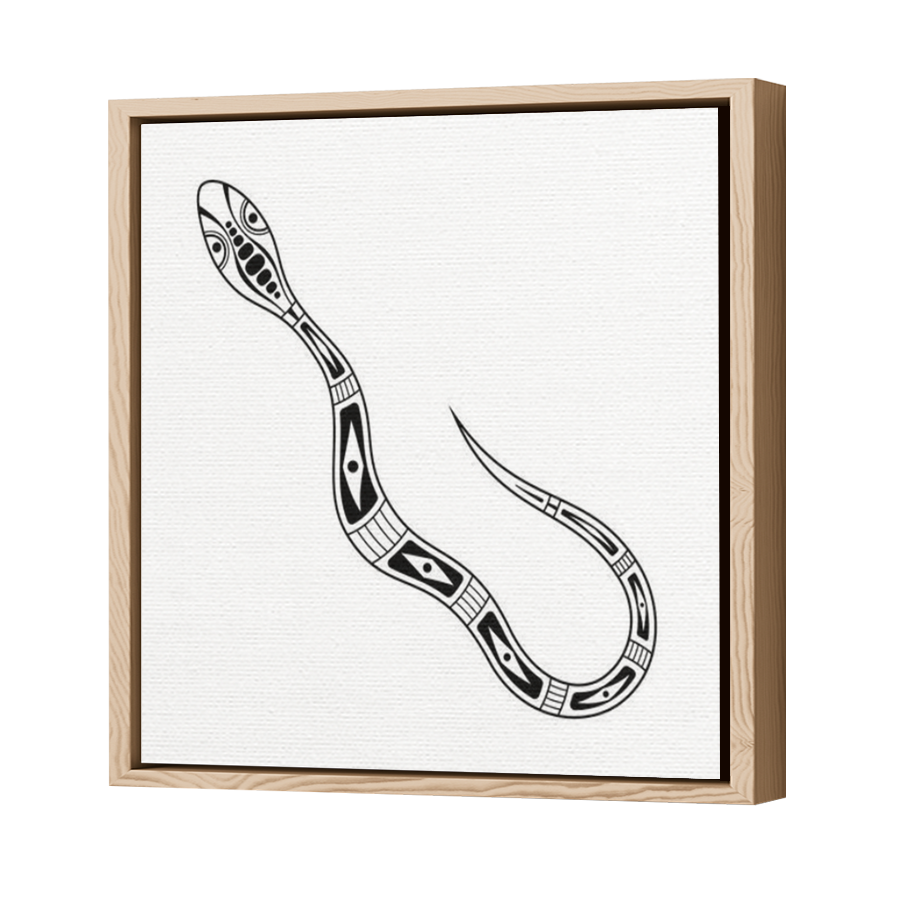 Thumbnail for Canvas - Wood Grain Floating Frame