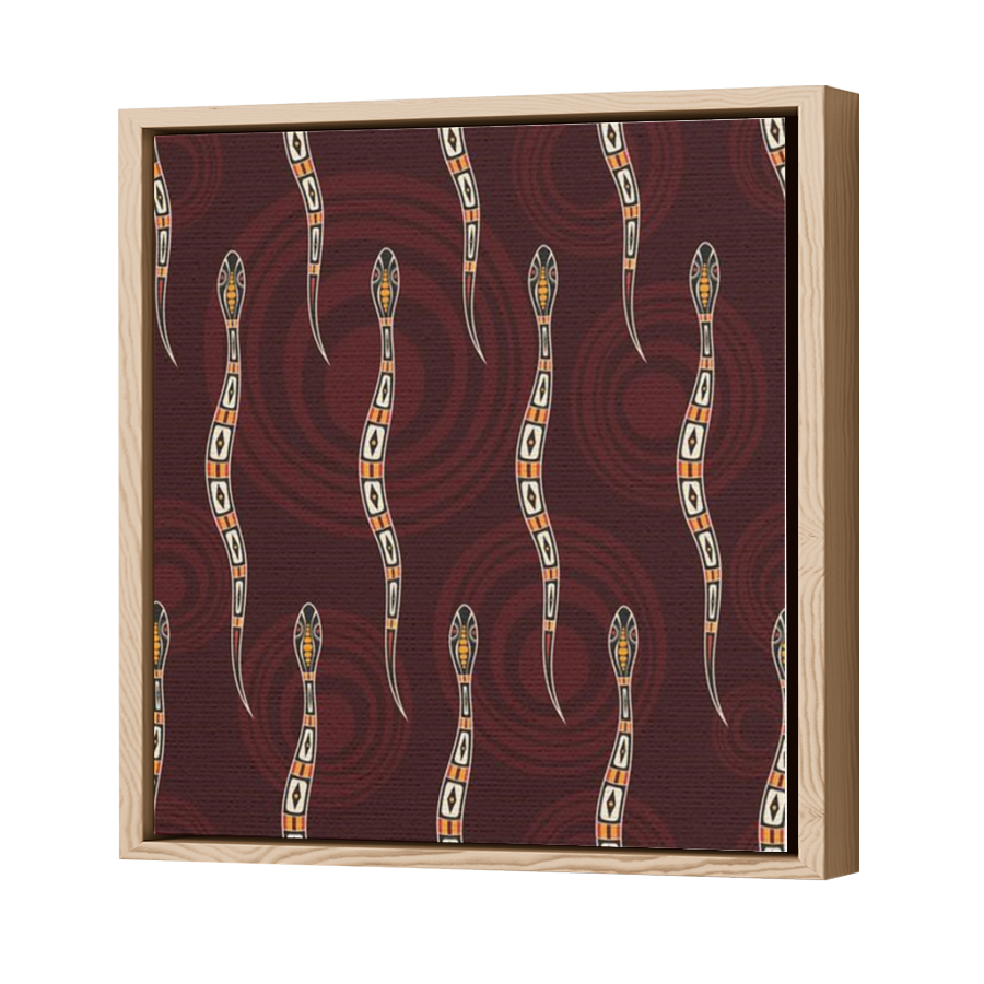 Thumbnail for Canvas - Wood Grain Floating Frame
