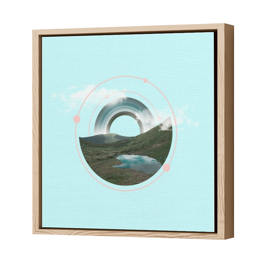 Thumbnail for Canvas - Wood Grain Floating Frame