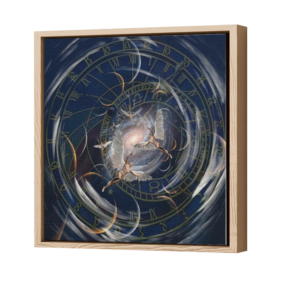 Thumbnail for Canvas - Wood Grain Floating Frame