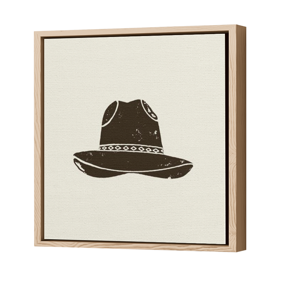 Thumbnail for Canvas - Wood Grain Floating Frame