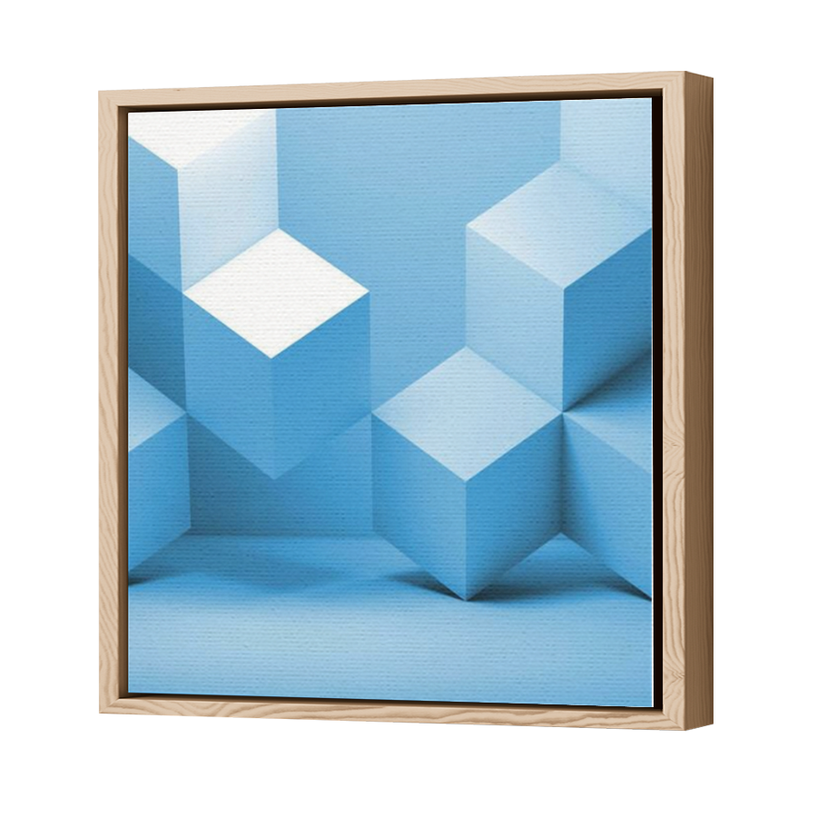 Thumbnail for Canvas - Wood Grain Floating Frame