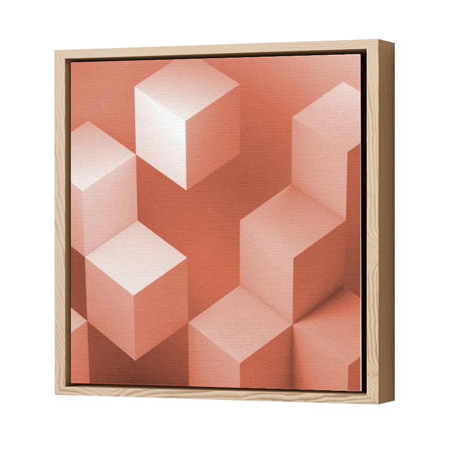 Thumbnail for Canvas - Wood Grain Floating Frame