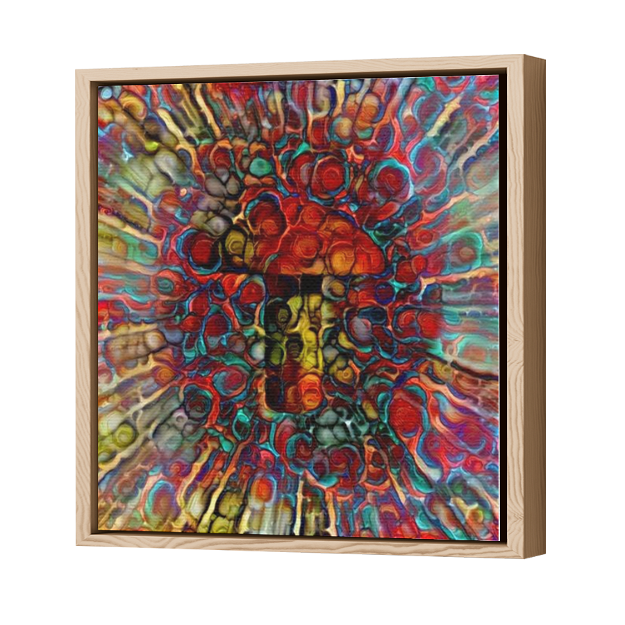 Thumbnail for Canvas - Wood Grain Floating Frame