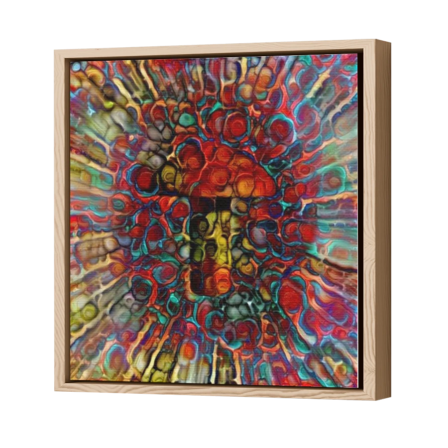 Thumbnail for Canvas - Wood Grain Floating Frame