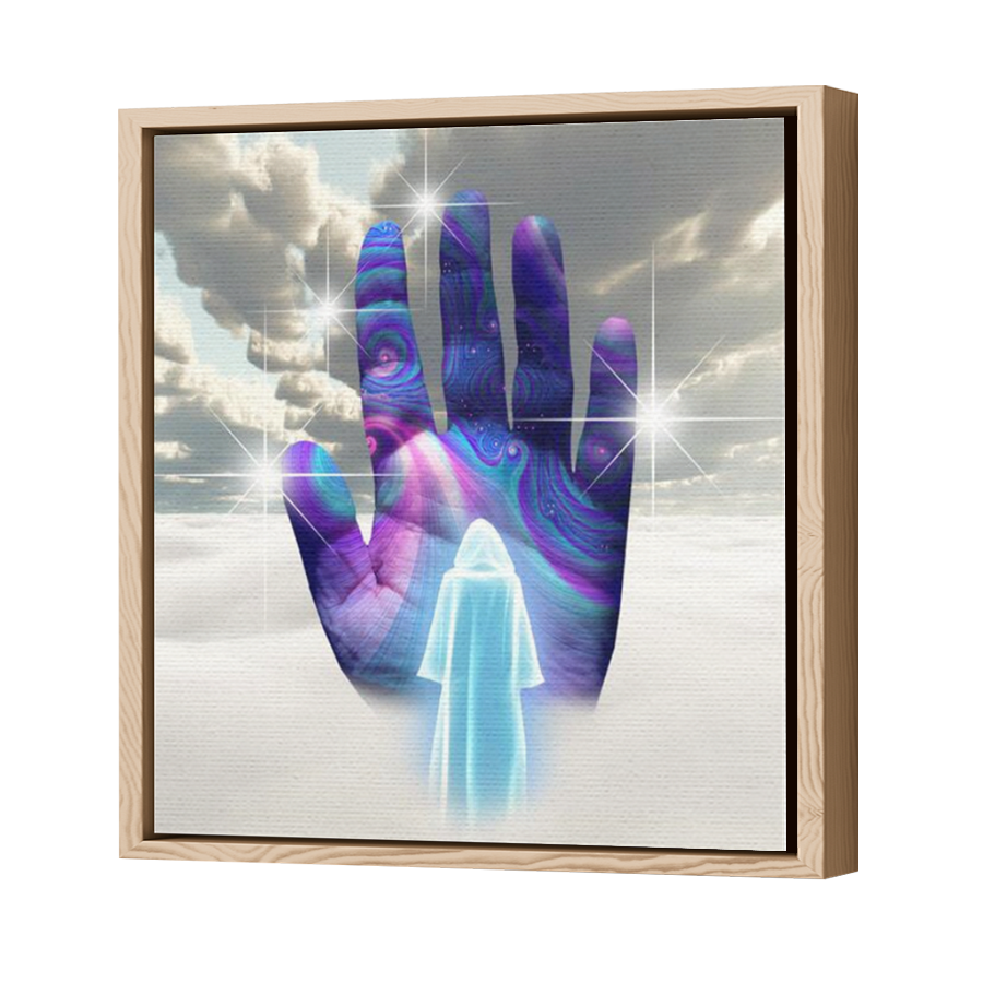 Thumbnail for Canvas - Wood Grain Floating Frame