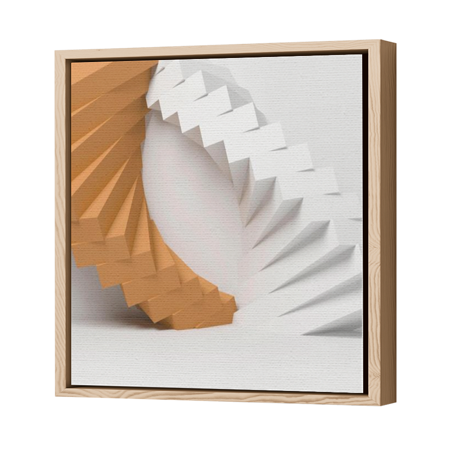Thumbnail for Canvas - Wood Grain Floating Frame