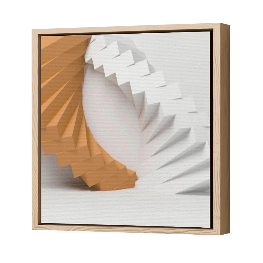 Thumbnail for Canvas - Wood Grain Floating Frame