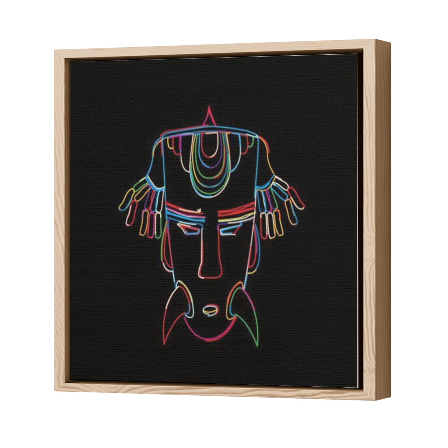Thumbnail for Canvas - Wood Grain Floating Frame