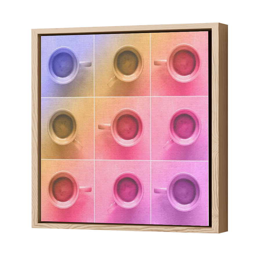 Thumbnail for Canvas - Wood Grain Floating Frame