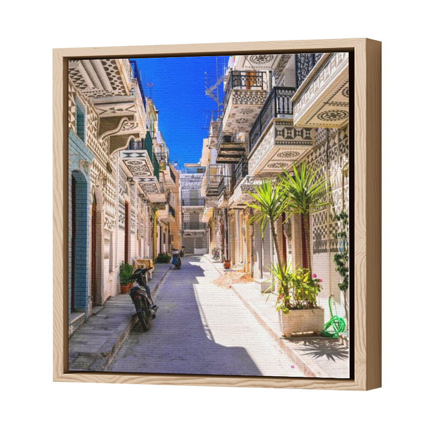 Thumbnail for Canvas - Wood Grain Floating Frame