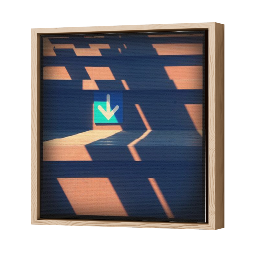 Thumbnail for Canvas - Wood Grain Floating Frame