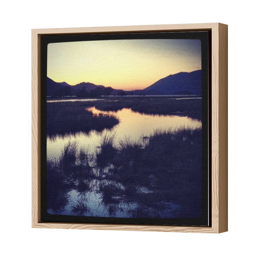 Thumbnail for Canvas - Wood Grain Floating Frame